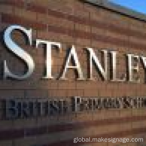 Durable Metal Signage Modern Metal Letter Signs Supplier
